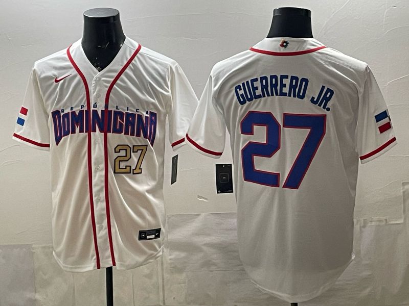 Men 2026 World Cub #27 Guerrero jr White Game Nike MLB Jersey style 003->->MLB Jersey